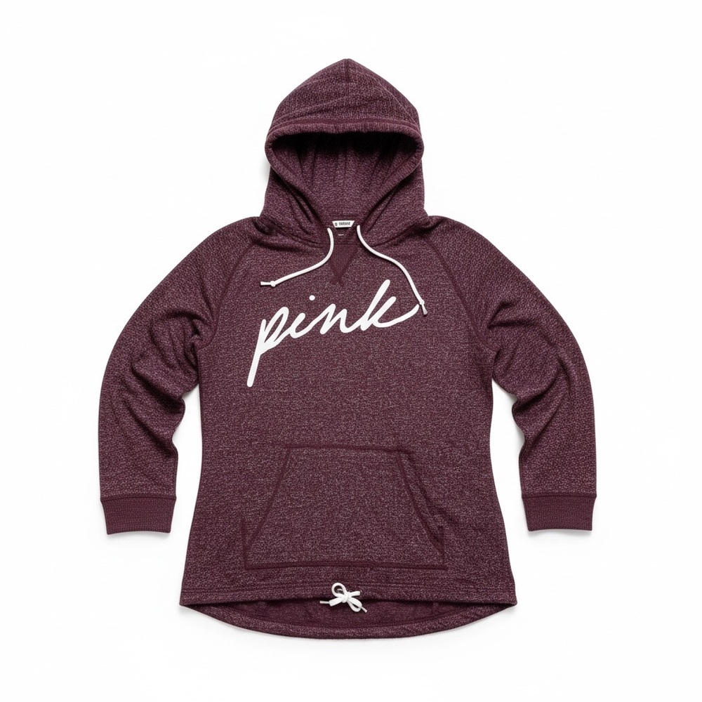 PINK Victoria's Secret Women's Maroon Pullover Hoodie